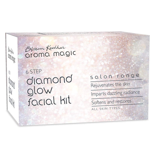 Aroma Magic Diamond Glow Facial Kit (23gm + 6ml)
sondaryam is the leading name in the chain of cosmetics  in jaipur . , sondaryam  has been a pioneer in delivering top quality genuine products in all categories. Sondaryam Aroma Magic Diamond Glow Facial Kit (23gm + 6ml)