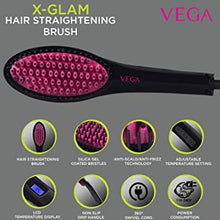Load image into Gallery viewer, Vega VHSB-01 X-Glam Straightening BrushThe Vega X-Glam Straightening brush is ideal to get silky and straight hair. A perfect combination of hair straightener and hair brush, this tool will solve all yourSondaryam AppliancesVega VHSB-01
