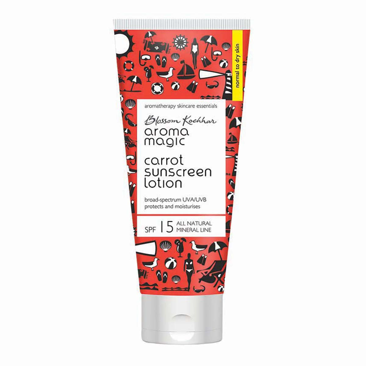 Aroma Magic Carrot Sunscreen Lotion SPF 15 UVA/UVB All Natural Mineral
sondaryam is the leading name in the chain of cosmetics  in jaipur . , sondaryam  has been a pioneer in delivering top quality genuine products in all categories. Sondaryam PERSONAL CAREAroma Magic Carrot Sunscreen Lotion SPF 15 UVA/UVB