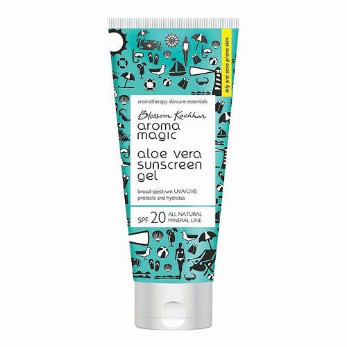 Aroma Magic Aloe Vera Gel Sunscreen Gel SPF 20 UVA/UVB All Natural Min
sondaryam is the leading name in the chain of cosmetics  in jaipur . , sondaryam  has been a pioneer in delivering top quality genuine products in all categories. Sondaryam SkinAroma Magic Aloe Vera Gel Sunscreen Gel SPF 20 UVA/UVB