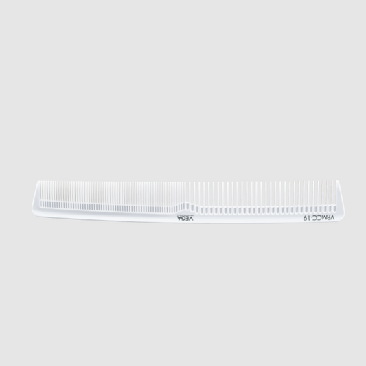 Vega Carbon Cutting Comb-White Line 6.75" - VPMCC-19Cutting Comb 6.75"-White LineSondaryam Vega Carbon Cutting Comb-White Line 6