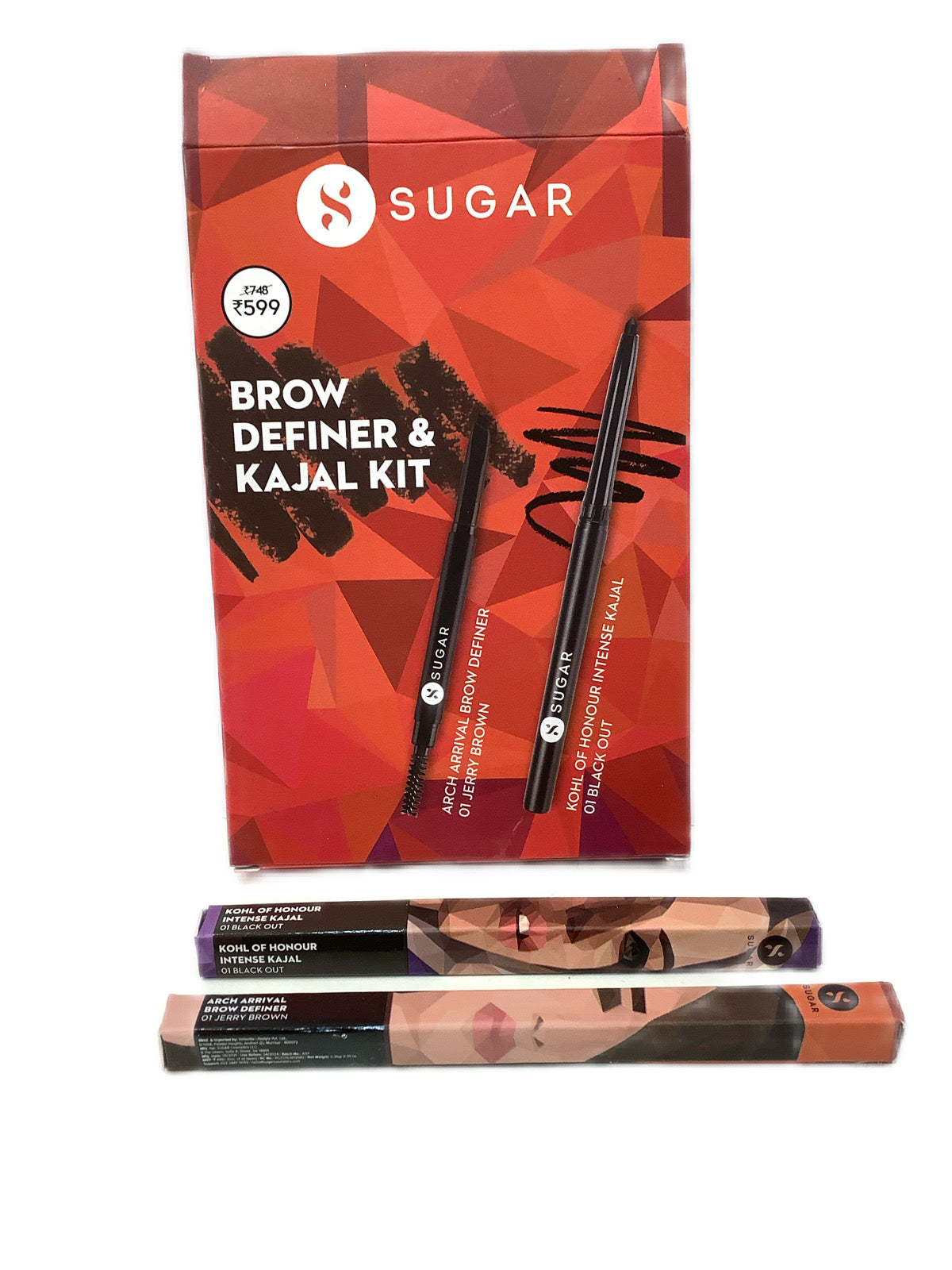 Sugar Brow Definer & Kajal kit
