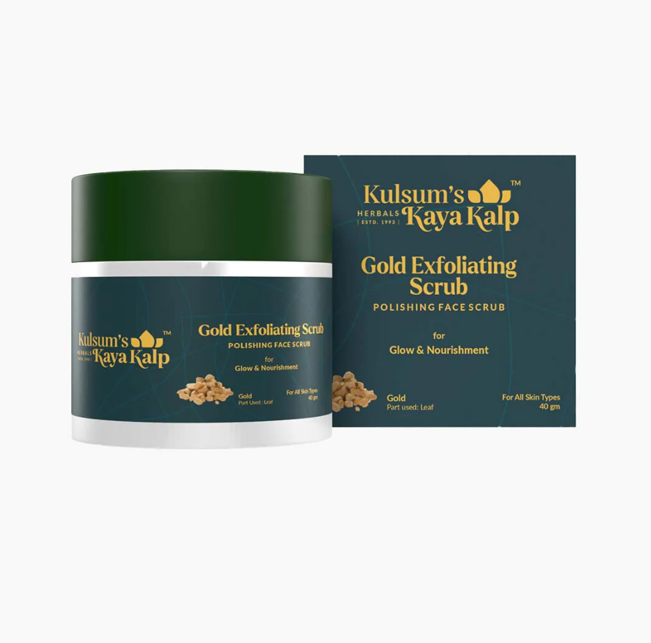 Kulsum's Kayakalp Gold Exfoliating Scrub 40gmsondaryam is the leading name in the chain of cosmetics and departmental stores in jaipur . , sondaryam  has been a pioneer in delivering top quality genuine productSondaryam Kayakalp Gold Exfoliating Scrub 40gm