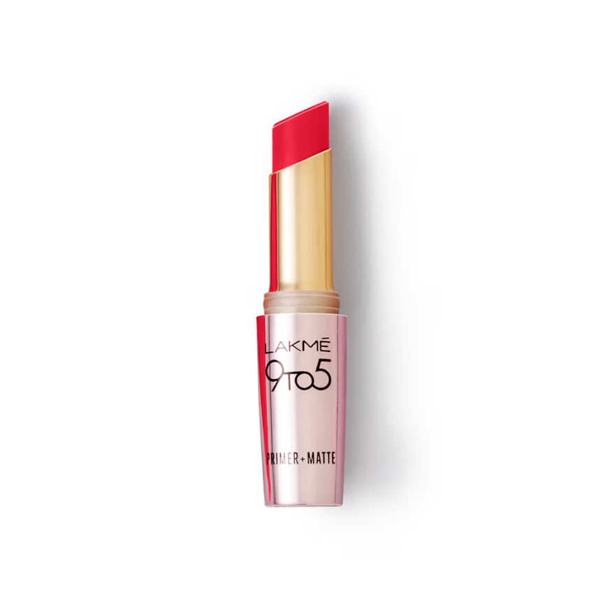 Lakme 9 To 5 Primer + Matte Lipstick - MR1 Red Lettersondaryam is the leading name in the chain of cosmetics and departmental stores in jaipur . , sondaryam  has been a pioneer in delivering top quality genuine productSondaryam 5 Primer + Matte Lipstick - MR1 Red Letter