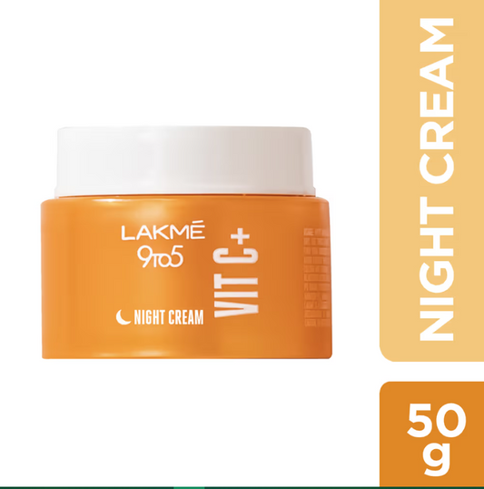 Lakme 9To5 Vitamin C+ Night Creamsondaryam is the leading name in the chain of cosmetics and departmental stores in jaipur . , sondaryam  has been a pioneer in delivering top quality genuine productSondaryam Lakme 9To5 Vitamin
