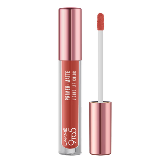 Lakme 9to5 P + M Liquid Lip Color - MP4 Salmon Pinksondaryam is the leading name in the chain of cosmetics and departmental stores in jaipur . , sondaryam  has been a pioneer in delivering top quality genuine productSondaryam Lakme 9