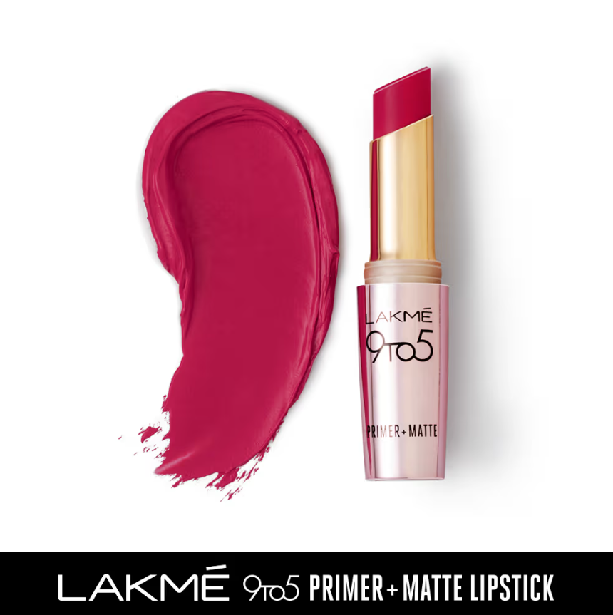 Lakme 9to5 Primer + Matte Lip Color - Rose Daysondaryam is the leading name in the chain of cosmetics and departmental stores in jaipur . , sondaryam  has been a pioneer in delivering top quality genuine productSondaryam Lakme 9to5 Primer + Matte Lip Color - Rose Day