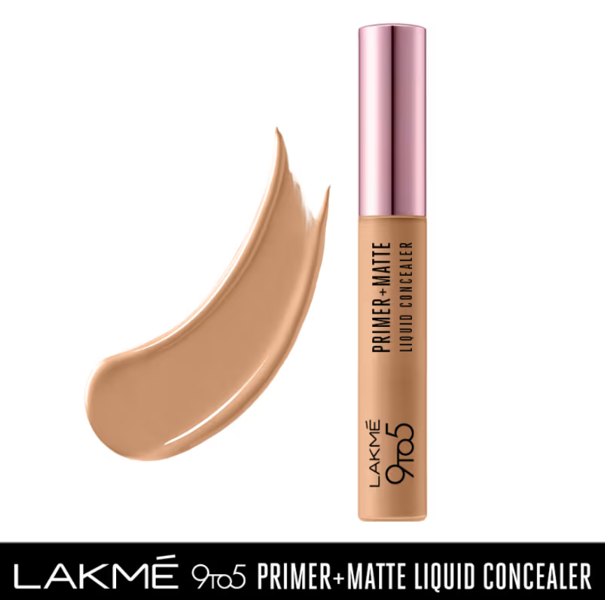 Lakme 9to5 Primer + Matte Liquid Concealer - 24 Beigesondaryam is the leading name in the chain of cosmetics and departmental stores in jaipur . , sondaryam  has been a pioneer in delivering top quality genuine productSondaryam Lakme 9to5 Primer + Matte Liquid Concealer - 24 Beige