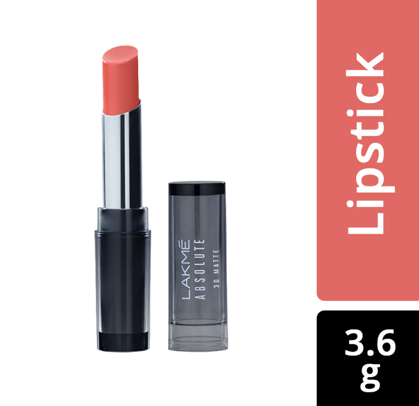 Lakme Absolute 3D Lipstick - Peach Pinchsondaryam is the leading name in the chain of cosmetics and departmental stores in jaipur . , sondaryam has been a pioneer in delivering top quality genuine productSondaryam Lakme Absolute 3D Lipstick - Peach Pinch