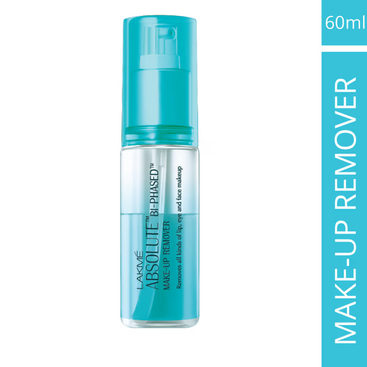 Lakme Absolute Bi-Phased Make-up Removersondaryam is the leading name in the chain of cosmetics and departmental stores in jaipur . , sondaryam  has been a pioneer in delivering top quality genuine productSondaryam Lakme Absolute Bi-Phased Make-