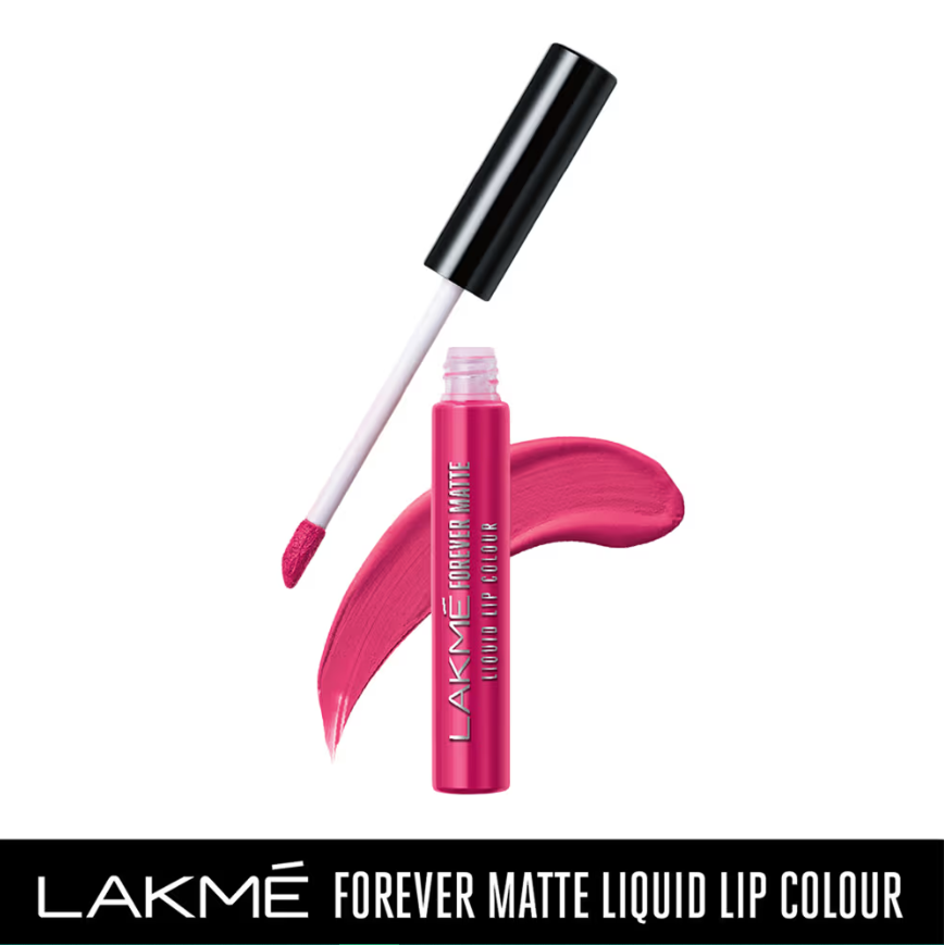 Lakme Forever Matte Liquid Lip Color - PINK PROMsondaryam is the leading name in the chain of cosmetics and departmental stores in jaipur . , sondaryam  has been a pioneer in delivering top quality genuine productSondaryam Lakme Forever Matte Liquid Lip Color - PINK PROM