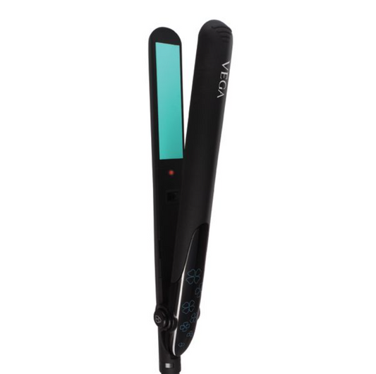 VEGA  Shine-On Hair Straightener - VHSH-34Now flaunt poker-straight hair all day every day with VEGA Shine-On Hair Straightener. Coming with Ceramic coated plates that provide even heat distribution, the strSondaryam VEGA Shine-