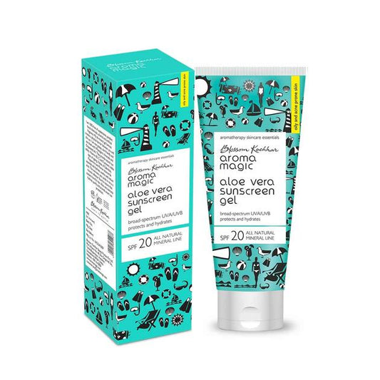 Aroma Magic Aloe Vera Gel Sunscreen Gel SPF 20 UVA/UVB All Natural Min
sondaryam is the leading name in the chain of cosmetics  in jaipur . , sondaryam  has been a pioneer in delivering top quality genuine products in all categories. Sondaryam PERSONAL CAREAroma Magic Aloe Vera Gel Sunscreen Gel SPF 20 UVA/UVB
