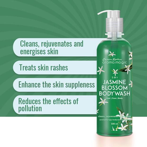 Aroma Magic 3 In 1 Jasmine Blossom Bodywash (Hair- Face- Body)
sondaryam is the leading name in the chain of cosmetics in jaipur . , sondaryam has been a pioneer in delivering top quality genuine products in all categories. Sondaryam PERSONAL CARE1 Jasmine Blossom Bodywash (Hair- Face- Body)