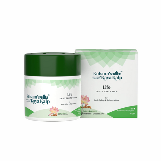 KULSUM,S KAYA KALP LIFE DAILY FACIAL CREAMsondaryam is the leading name in the chain of cosmetics and departmental stores in jaipur . , sondaryam  has been a pioneer in delivering top quality genuine productSondaryam KAYA KALP LIFE DAILY FACIAL CREAM