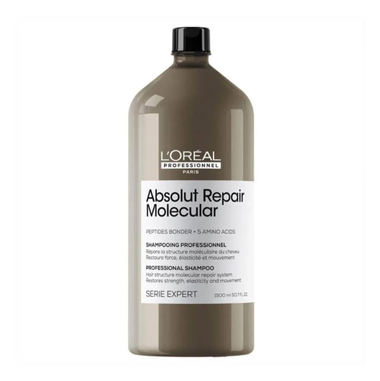 L'Oréal Professionnel Absolut Repair Molecular Sulfate shampoo, 1500ml | For Damaged Hair