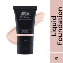 Load image into Gallery viewer, Nykaa SkinShield Anti-Pollution Matte Foundation for Oily Skin
