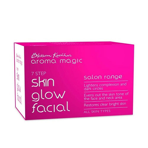 Aroma Magic 7 Step Skin Glow Facial Kit Salon Range (All Skin Types) (

sondaryam is the leading name in the chain of cosmetics  in jaipur . , sondaryam  has been a pioneer in delivering top quality genuine products in all categories. Sondaryam SkinAroma Magic 7 Step Skin Glow Facial Kit Salon Range (