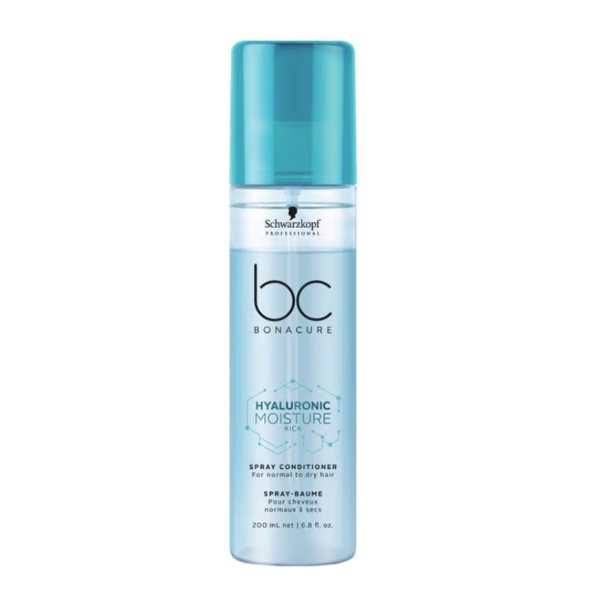 Schwarzkopf Professional Bonacure Hyaluronic Moisture Kick Spray Condisondaryam is the leading name in the chain of cosmetics  in jaipur . , sondaryam  has been a pioneer in delivering top quality genuine products in all categories. AlSondaryam Schwarzkopf Professional Bonacure Hyaluronic Moisture Kick Spray Conditioner