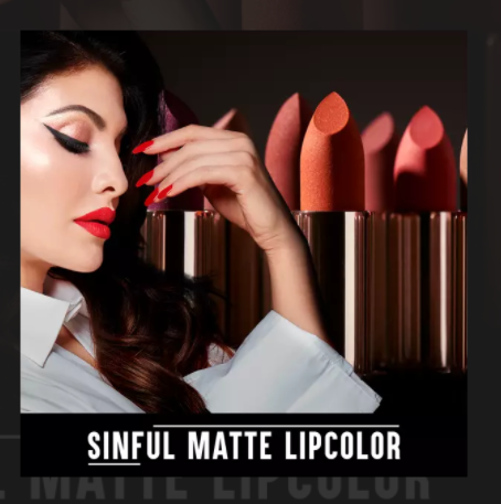 Colorbar X Jacqueline Sinful Matte Lip Color