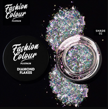 Load image into Gallery viewer, FASHION COLOUR PLATINUM DIAMOND FLAKES,0.25G
