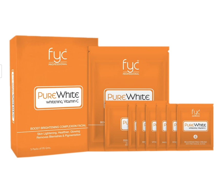 FYC Professtional Pure White Whitening Vitamin C Facial Kit - 95 gsondaryam is the leading name in the chain of cosmetics and departmental stores in jaipur . , sondaryam  has been a pioneer in delivering top quality genuine productSondaryam FYC Professtional Pure White Whitening Vitamin