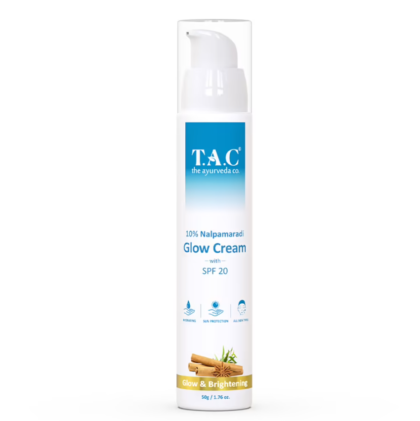 TAC - The Ayurveda Co. 10% Nalpamaradi Face Moisturizing Glow Cream With SPF 20 for Skin Brightening