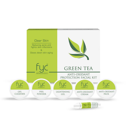 FYC GREEN TEA ANTI-OXIDANT PROTECTION FACIAL KIT (260g)sondaryam is the leading name in the chain of cosmetics and departmental stores in jaipur . , sondaryam  has been a pioneer in delivering top quality genuine productSondaryam FYC GREEN TEA ANTI-OXIDANT PROTECTION FACIAL KIT (260g)