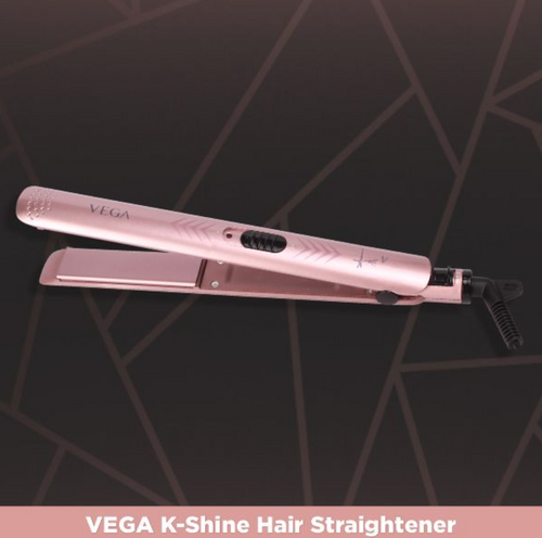 VEGA K-Shine Hair Straightener-VHSH-28Presenting to you the all-new VEGA Ananya Panday Signature Collection. Get stylish straight hair with VEGA K-Shine Hair Straightener. The sleek body design makes it Sondaryam VEGA