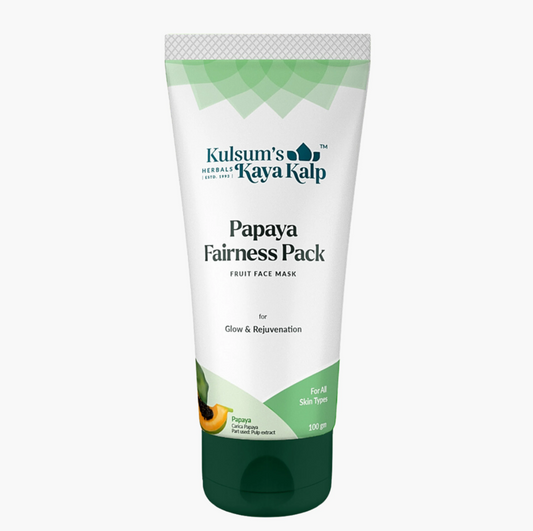 Kulsum's Kayakalp Papaya Fairness Packsondaryam is the leading name in the chain of cosmetics and departmental stores in jaipur . , sondaryam  has been a pioneer in delivering top quality genuine productSondaryam Kayakalp Papaya Fairness Pack