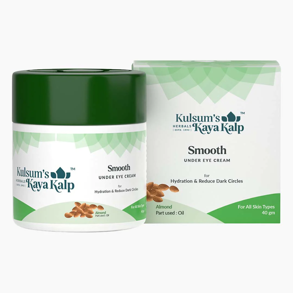 Kulsum's Kayakalp Smooth Eye Cream 40gmsondaryam is the leading name in the chain of cosmetics and departmental stores in jaipur . , sondaryam  has been a pioneer in delivering top quality genuine productSondaryam Kayakalp Smooth Eye Cream 40gm