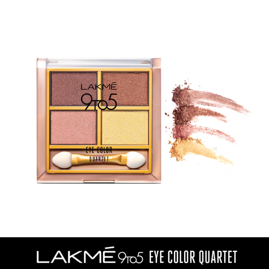 Lakme 9 to 5 Eye Color Quartet Eye Shadow - Desert Rose
