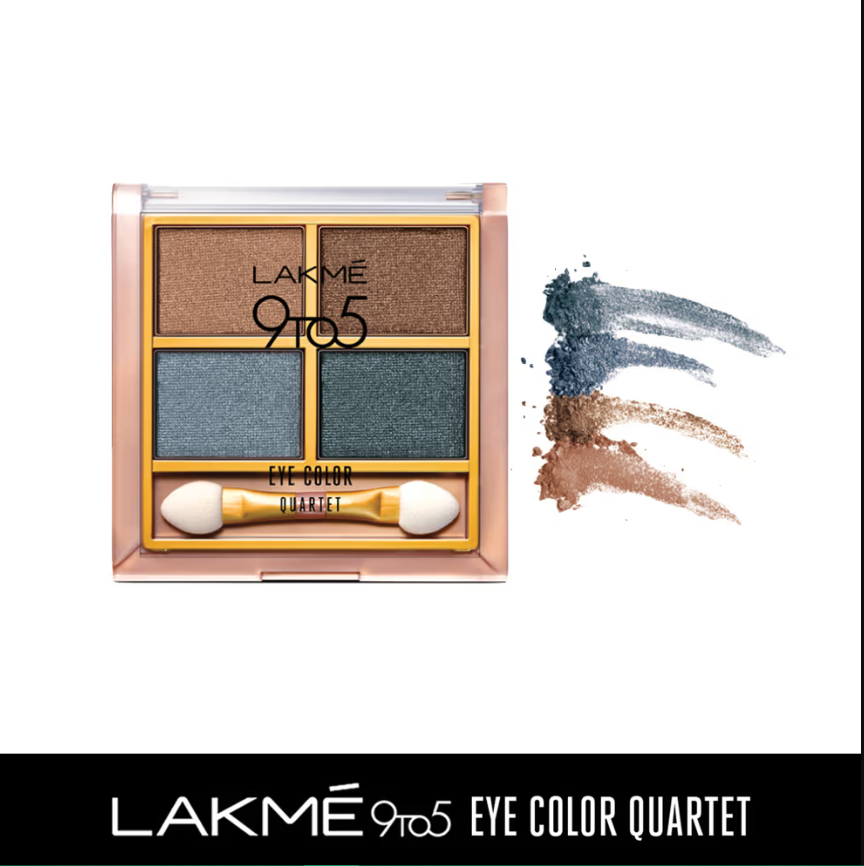 Lakme 9 to 5 Eye Color Quartet Eye Shadow - Smokey Glamsondaryam is the leading name in the chain of cosmetics and departmental stores in jaipur . , sondaryam  has been a pioneer in delivering top quality genuine productSondaryam 5 Eye Color Quartet Eye Shadow - Smokey Glam