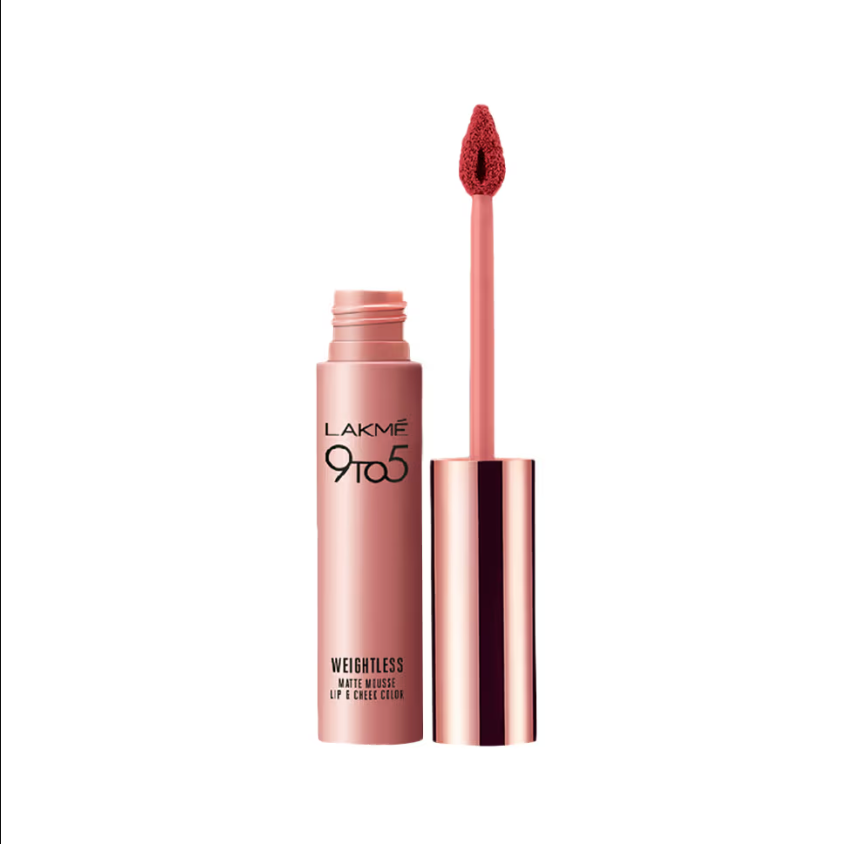 Lakme 9 to 5 Weightless Matte Mousse Lip & Cheek Color - Brick Bloom