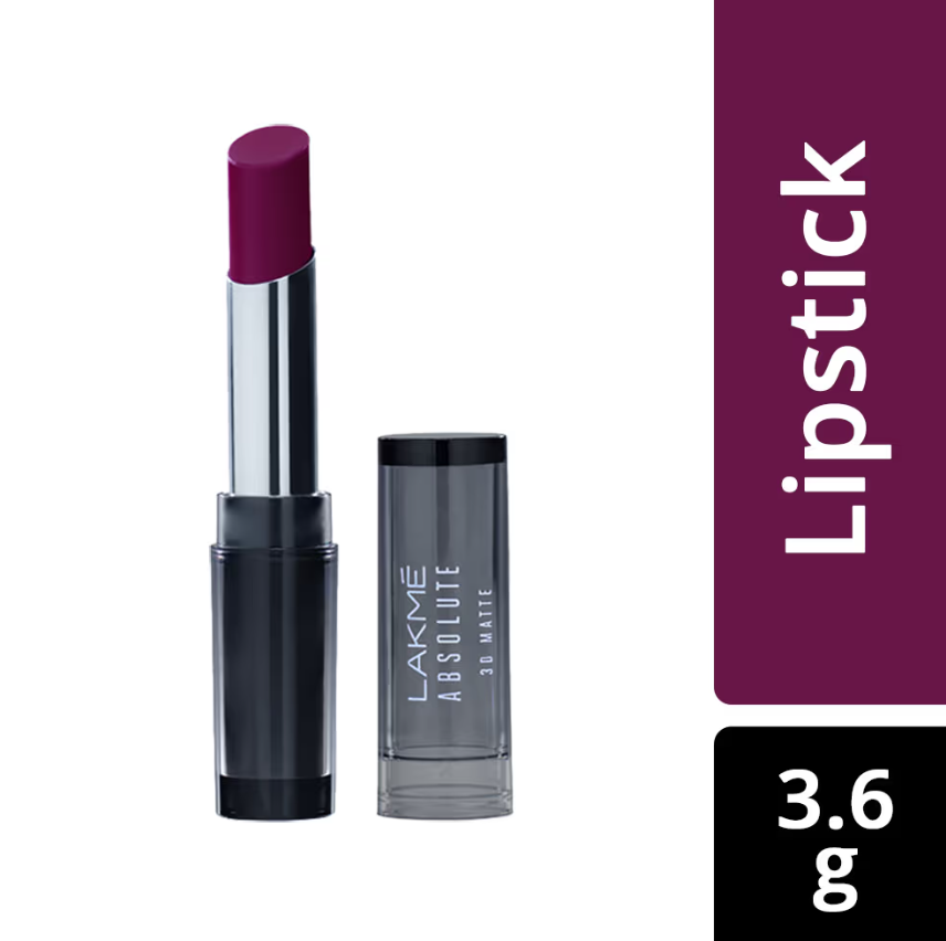 Lakme Absolute 3D Lipstick - Purple Eveningsondaryam is the leading name in the chain of cosmetics and departmental stores in jaipur . , sondaryam  has been a pioneer in delivering top quality genuine productSondaryam Lakme Absolute 3D Lipstick - Purple Evening