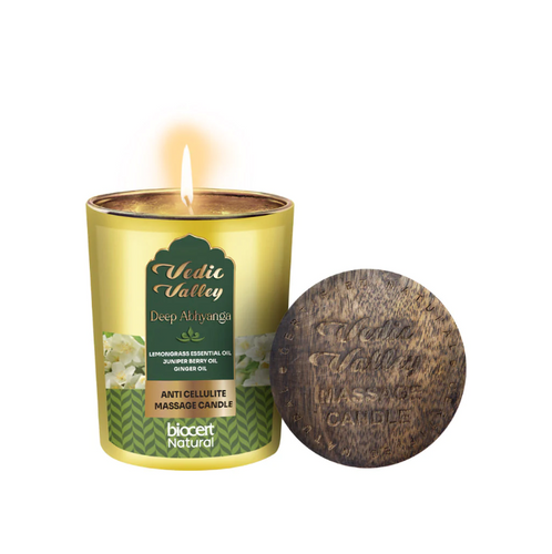 VEDIC VALLEY Lemongrass Body Massage Candlesondaryam is the leading name in the chain of cosmetics  in jaipur . , sondaryam  has been a pioneer in delivering top quality genuine products in all categories. AlSondaryam VEDIC VALLEY Lemongrass Body Massage Candle