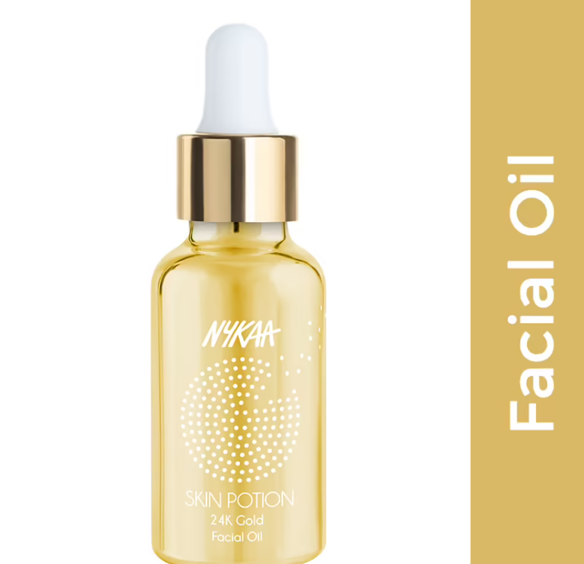 Nykaa Naturals Skin Potion 24 K Gold Collagen Boosting Skincare Face Oil