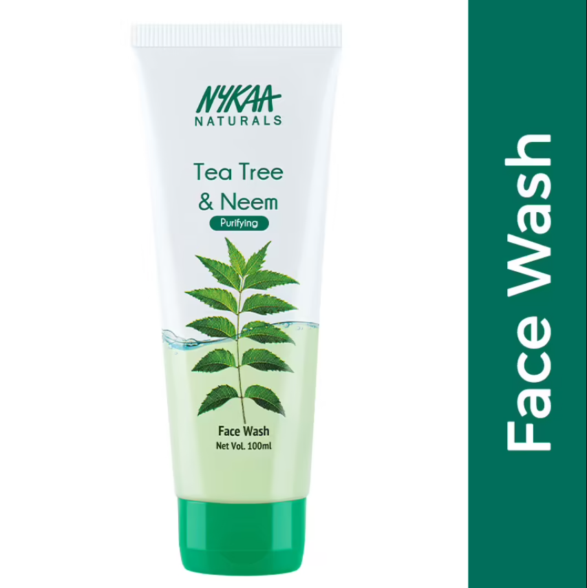Nykaa Naturals Tea Tree & Neem Purifying Face Wash for Acne