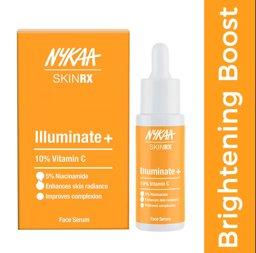 Nykaa SKINRX 10% Vitamin C with 5% Niacinamide Illuminate + Brightening Boost Face Serum