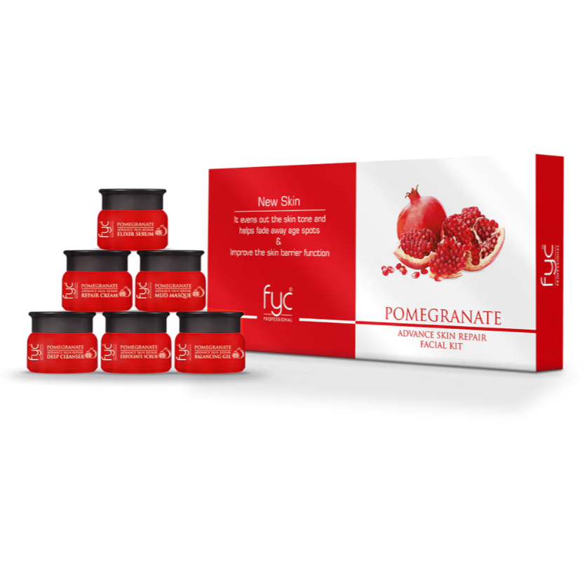 FYC POMEGRANATE ADVANCE SKIN REPAIR FACIAL KITsondaryam is the leading name in the chain of cosmetics and departmental stores in jaipur . , sondaryam  has been a pioneer in delivering top quality genuine productSondaryam FYC POMEGRANATE ADVANCE SKIN REPAIR FACIAL KIT
