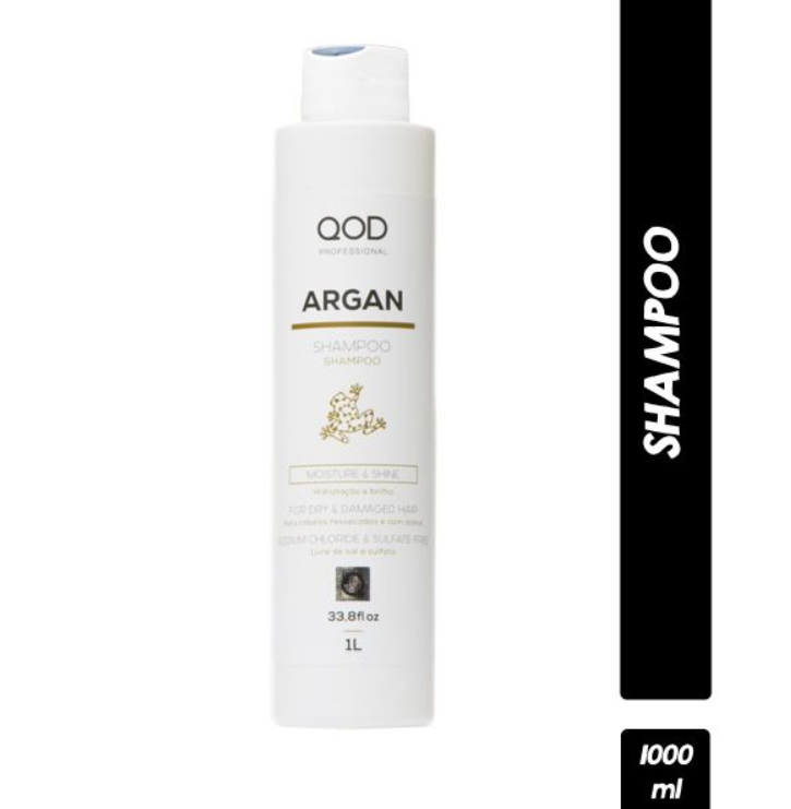 Qod Professional Argan Moisture & Shine Shampoo 1L (1000ml)