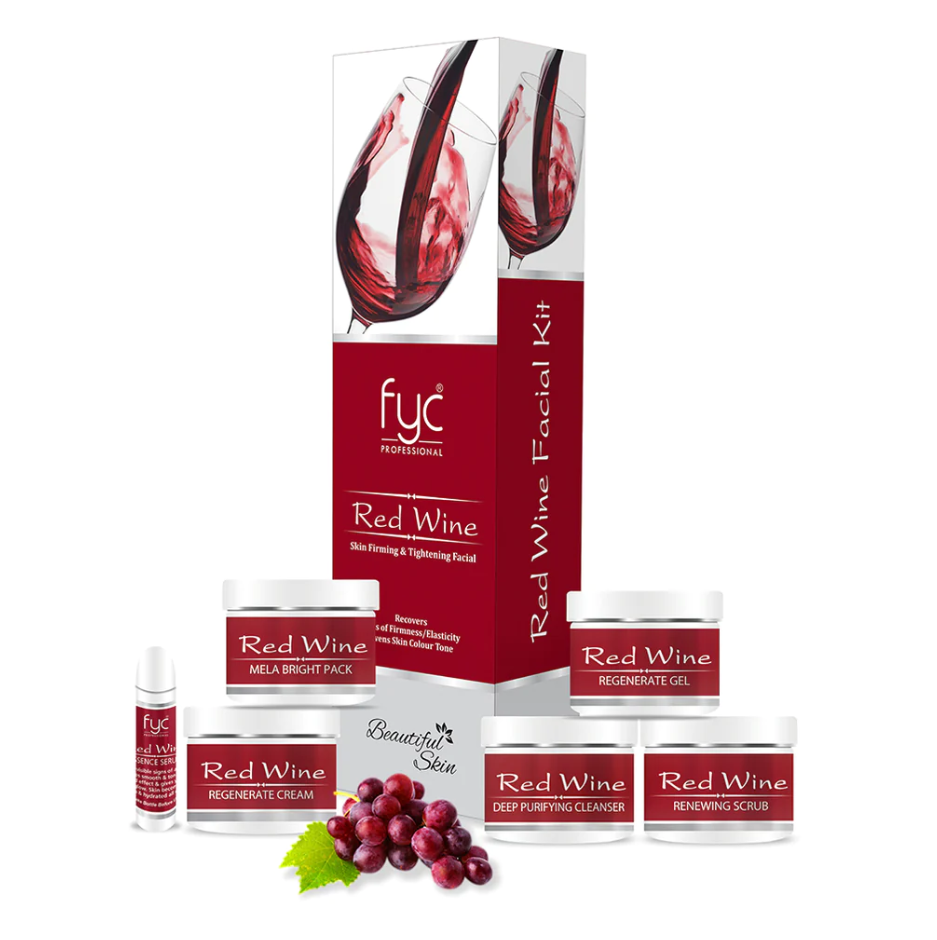 FYC RED WINE SKIN FIRMING & TIGHTENING FACIAL KITsondaryam is the leading name in the chain of cosmetics and departmental stores in jaipur . , sondaryam  has been a pioneer in delivering top quality genuine productSondaryam FYC RED WINE SKIN FIRMING & TIGHTENING FACIAL KIT