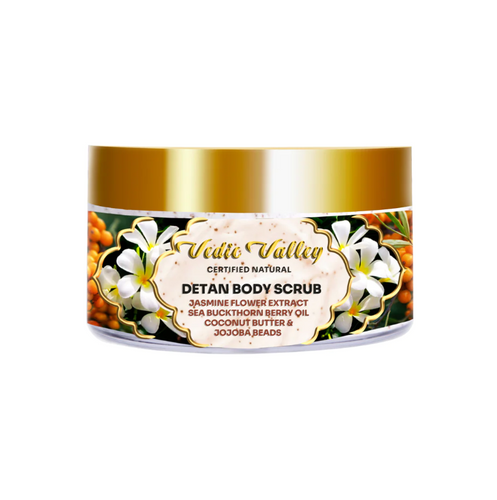 VEDIC VALLEY Jasmine FLOWER  Detan Body Scrubsondaryam is the leading name in the chain of cosmetics  in jaipur . , sondaryam  has been a pioneer in delivering top quality genuine products in all categories. AlSondaryam VEDIC VALLEY Jasmine FLOWER Detan Body Scrub
