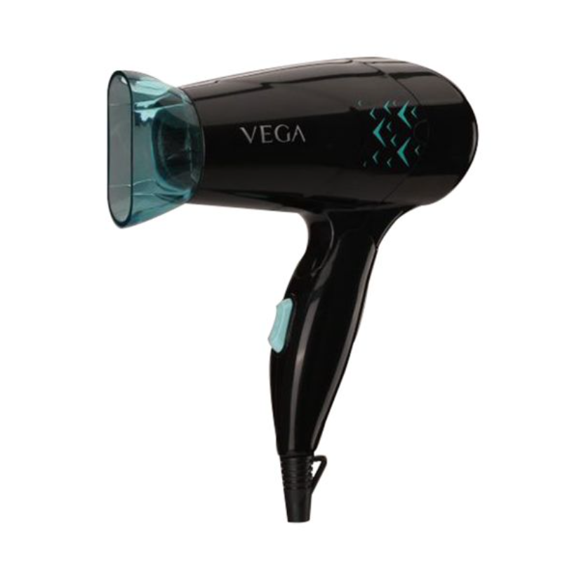 VEGA Glow Glam 1000W Hair Dryer-VHDH-26Make everyone go gaga over your gorgeous blow-dry look with VEGA Glow Glam 1000W Hair Dryer. Coming with 2 Heat/Speed Settings and 1000 Watt Quick-Dry feature, the dSondaryam VEGA Glow Glam 1000W Hair Dryer-VHDH-26