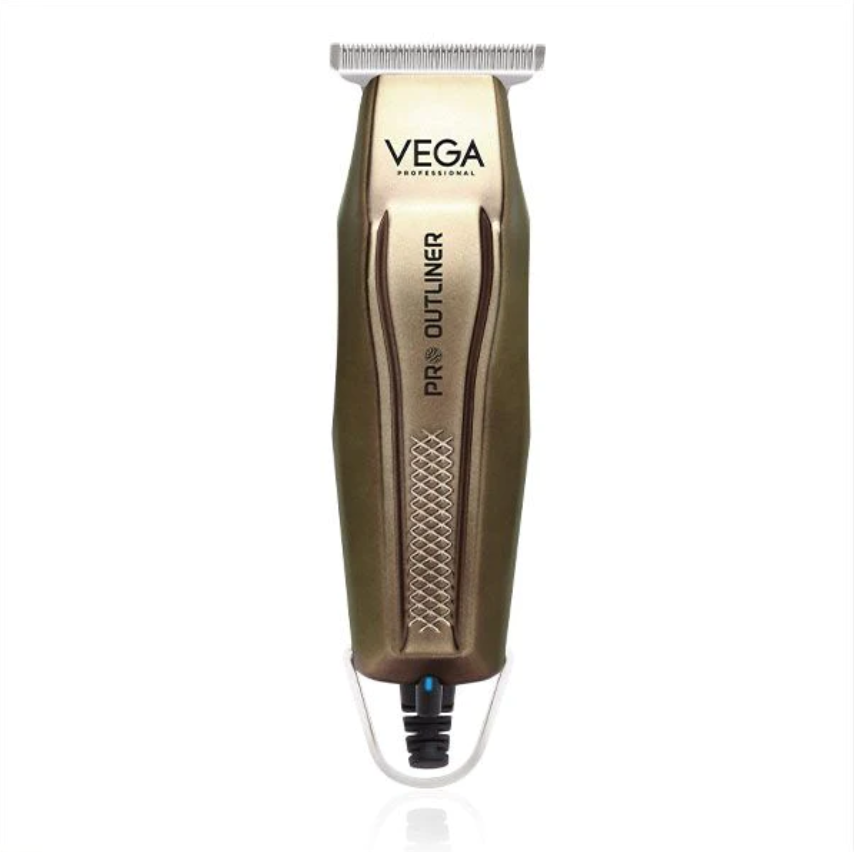 VEGA PRO OUTLINER HAIR TRIMMER (VPPHT_01)
Key Features

DLC coated Japanese stainless steel T-wide ultra thin blade
Ergonomic design
AC power Corded Clipper
6000 rpm high speed rotary motor
0.1 mm-0.2mm cutSondaryam VEGA PRO OUTLINER HAIR TRIMMER (VPPHT_01)