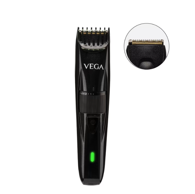 VEGA Power Series P-2 Beard Trimmer For Men - Black (VHTH-26)Get your trimming game going more precise than ever with the power-packed Vega Power Series P-2 Beard Trimmer. It comes with ultra-sharp titanium blades, to give youSondaryam VEGA Power Series