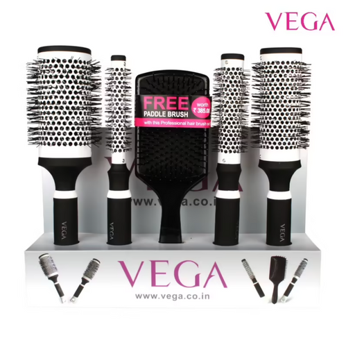 VEGA Professional Hair Brush Set (PHBS-01)sondaryam is the leading name in the chain of cosmetics  in jaipur . , sondaryam  has been a pioneer in delivering top quality genuine products in all categories. AlSondaryam VEGA Professional Hair Brush Set (PHBS-01)
