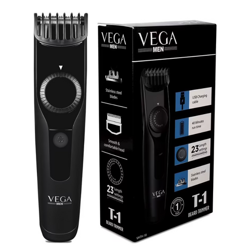VEGA T-1 Beard Trimmer (VHTH-18),When it comes to a quick trim for your facial and body hair, Vega T-1 Beard and Hair Trimmer is the perfect grooming solution. This beard and hair trimmer is cordlesSondaryam VEGA
