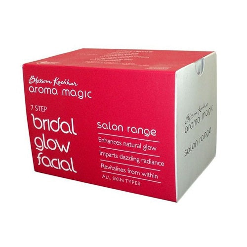 Aroma Magic 7 Step Bridal Glow Facial Kit Salon Range (All Skin Types)

sondaryam is the leading name in the chain of cosmetics  in jaipur . , sondaryam  has been a pioneer in delivering top quality genuine products in all categories. Sondaryam SkinAroma Magic 7 Step Bridal Glow Facial Kit Salon Range (